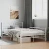 vidaXL Rama łóżka biała metalowa 120x200 cm Podgląd zdjęcia produktu 13
