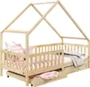 Hausbett ALVA aus Kiefer Massivholz, natur - Kinderbett mit Produktbild-Vorschau 15