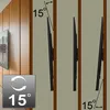 Diagrams showing the tilt angles of a TV wall mount. Podgląd zdjęcia produktu