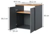 Mobile sottolavabo per bagno Vicco Viktor Antracite/Rovere Anteprima dell’immagine prodotto 2