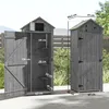 Drewniana szopa ogrodowa Outsunny, odporna na warunki Podgląd zdjęcia produktu 3