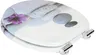 A toilet seat with a decorative design of stones and a flower. Produktbild-Vorschau