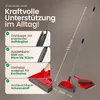 Novaliv Schaumstoffbesen + Schaumstoffkehrganitur I rot I Produktbild-Vorschau 2