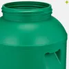A close-up view of the top opening of a green plastic barrel. Produktbild-Vorschau