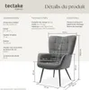 Fauteuil Hygge rembourré, ergonomique, charge maximale 150 Voir les images du produit 6