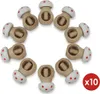 Weißer Fliegenpilz Nussknacker Set 10 Stück Produktbild-Vorschau 1