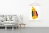 MuchoWow® Textilposter Karte mit Flagge Sri Lanka 120x180 Produktbild-Vorschau 3