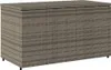 Zahradní úložná skříň 110 x 55 x 60,5 cm polyratan Šedá Náhled obrázku produktu 2