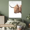 MuchoWow® Wandteppich Wandbehang Schottisches Hochlandrind Produktbild-Vorschau 4