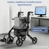 Składany i lekki wózek inwalidzki ELONEO 2w1 z siedziskiem, Podgląd zdjęcia produktu 8