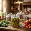 Vilde | Vorratsgläser 3er Set - 2 / 4 / 6 L - Glasdosen mit Produktbild-Vorschau 2
