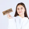 Metallschild Grillecke Aluminium, rustikale Holzoptik, Produktbild-Vorschau 4