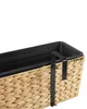 Close-up of a planter basket with a black inner liner and a metal hook. Podgląd zdjęcia produktu