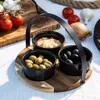 Sada troch misiek na okrúhlom podnose na servírovanie Náhľad obrázku produktu 24