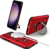Pro Samsung Galaxy S23 Pouzdro Magsafe Magnetic Ring Stand Náhled obrázku produktu 1