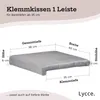 Sitzkissen / Klemmkissen Samt SORRISO mit 1 Leiste weich Produktbild-Vorschau 7