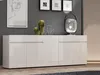 Elenia - Dressoir, 225x38x79h cm Wit Glanzend, 2 Laden,  Productafbeelding-voorbeeld 6