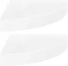 vidaXL Étagères coulissantes d'angle 2 pcs. Blanc brillant Voir les images du produit 20