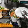 Szybkowar Arendo 6l, stal nierdzewna, szybkowar z systemem Podgląd zdjęcia produktu 6