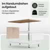 CASARIA® Couchtisch Weiß Eiche Holz mit Stauraum 95x55cm Produktbild-Vorschau 6