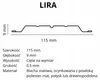 Lira Sztacheta Metalowa Ogrodzeniowa Ocynk Dwustronna Podgląd zdjęcia produktu 6