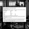 A black and white image of gym equipment with a nutritional information label overlaid. Produktbild-Vorschau