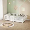 ML-Design Kinderbett 70x140 cm Weiß Bodenbett für Kinder Produktbild-Vorschau 7