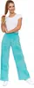 Pantaloni Donna A Gamba Larga In Velluto Con Tasche In Anteprima dell’immagine prodotto 5
