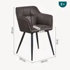 Juego de 2 sillas de comedor "Birmingham" con reposabrazos, Vista previa de la imagen del producto 2