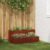vidaXL Sadzarka ogrodowa Rusty 100 x 60 x 45 cm Stal Podgląd zdjęcia produktu 1
