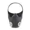 A black training mask with gray valves and a black head strap, shown against a white background. Anteprima dell’immagine prodotto