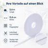 Klettband für Fliegengitter 5,6 m x 0,6 cm Weiß im Produktbild-Vorschau 3