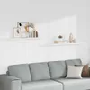 vidaXL Schweberegale 2 Stk. Weiß 120x23,5x3,8 cm MDF Produktbild-Vorschau 2