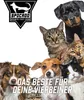 A collage of various dogs and cats looking at the camera, with a logo and text overlay. Produktbild-Vorschau