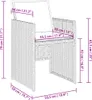 Gartenstühle mit Kissen 4 Stk. Grau Poly Rattan Produktbild-Vorschau 7