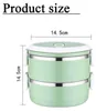 2-lagige Thermo-Lunchbox aus Edelstahl, stapelbar, Produktbild-Vorschau 4