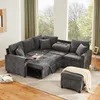 Gerades 4-Sitzer Corduroy Sofa mit Stauraum  unter den Produktbild-Vorschau 10