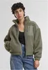 Urban Classics - Giacca Sherpa Mix da donna verde chiaro - Anteprima dell’immagine prodotto 3