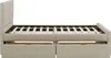 Homestyle4u Polsterbett 120x200 Beige Doppelbett Produktbild-Vorschau 16