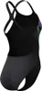 Speedo Placement Powerback Badeanzug Damen, Farbe:Schwarz, Produktbild-Vorschau 7