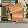 Set di taglieri in legno di acacia Zimilo, 3 pezzi Tagliere Anteprima dell’immagine prodotto 3
