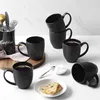 DOWAN 473ml Keramik Schwarze Kaffeetassen Set von 6 Produktbild-Vorschau 6
