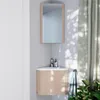 Set mobile lavabo angolare KODA + mobiletto specchio Anteprima dell’immagine prodotto 1