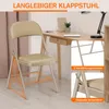 4er Set Klappstühle gepolstert Khaki Kunstleder – bis 204 Produktbild-Vorschau 5