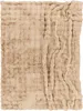 A close-up view of a textured beige blanket. Produktbild-Vorschau