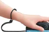 A person's hand is holding a Nintendo Joy-Con controller with a wrist strap attached. Produktbild-Vorschau