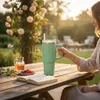 LS-LebenStil XL Edelstahl Trinkbecher Grün 1200ml mit Griff Produktbild-Vorschau 7