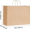 VEVOR Kraftpapiertüten, 100er-Pack, 406 x 152 x 308 mm, Produktbild-Vorschau 8
