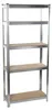 Kinzo Holzregal Edelstahl 5 Böden 750 kg 75 x 30 x 172 cm Produktbild-Vorschau 7