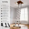 tectake® Aluminium Teleskopleiter 3,85 m, 13 Sprossen Produktbild-Vorschau 2